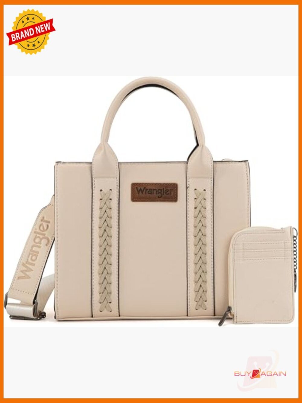 Tote Bag with Card Holder - Western Style Satchel Shoulder Bag